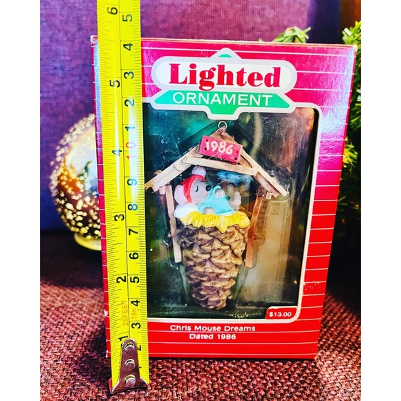 Vintage Hallmark Holiday Magic Chris Mouse Dreams 1986 - Picture 6 of 12